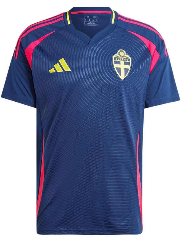 Sweden maillot extérieur uniforme de football deuxième maillot de football homme haut maillot de sport coupe d'Europe 2024